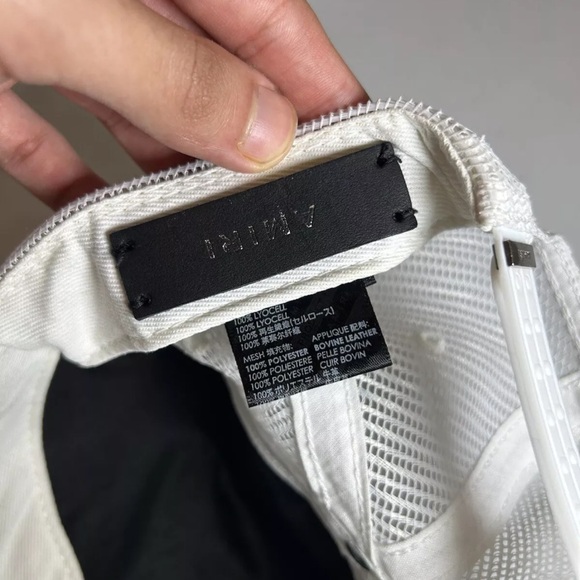 Amiri Cap Hat Zig Zag White Black Size: ONE SIZE - Picture 7 of 14